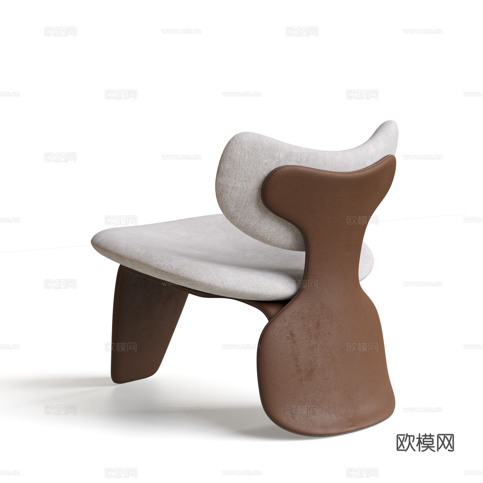 poltrona frau 现代 意式 中古风 休闲椅 单椅su模型