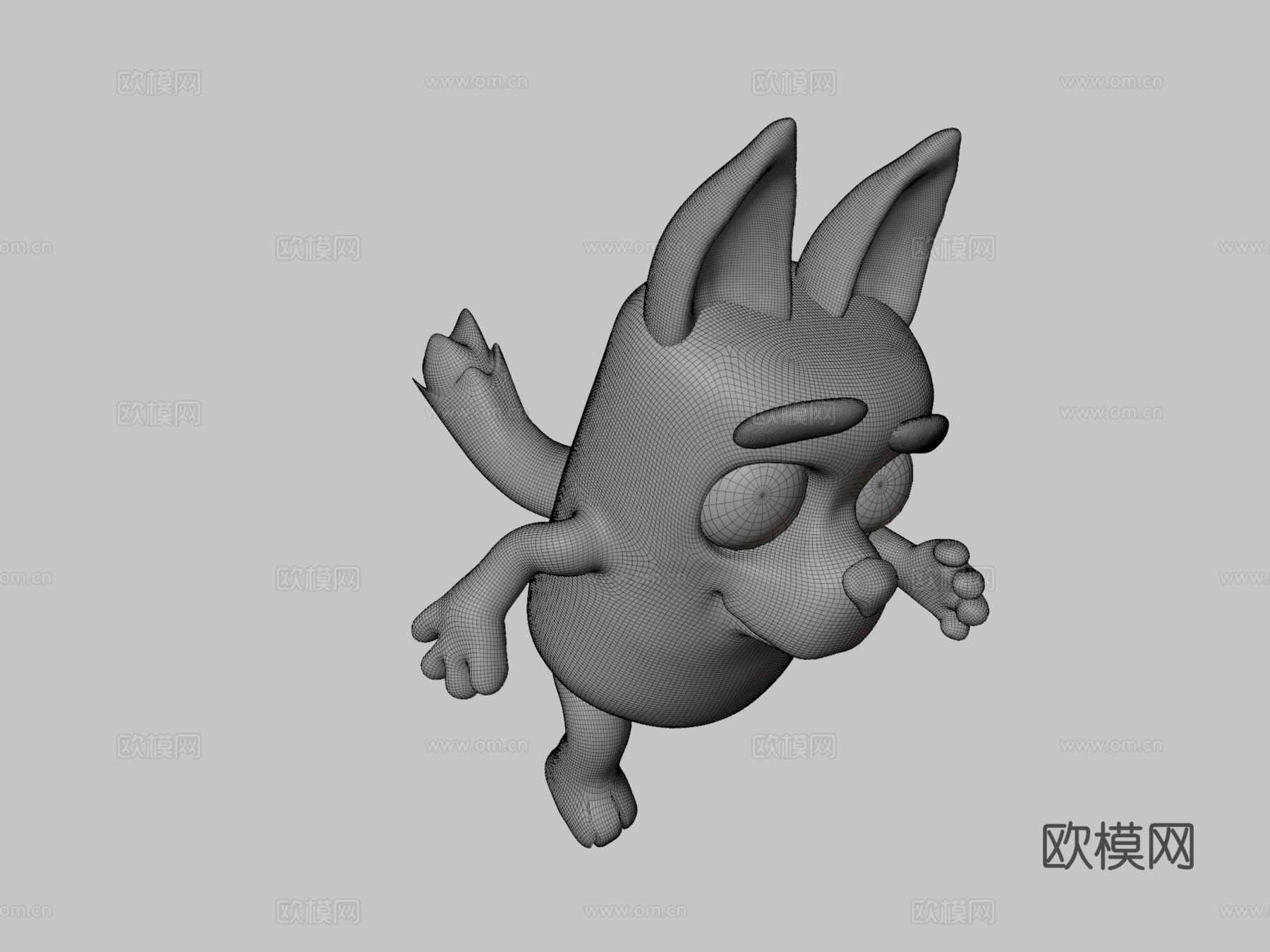 蓝色3d模型