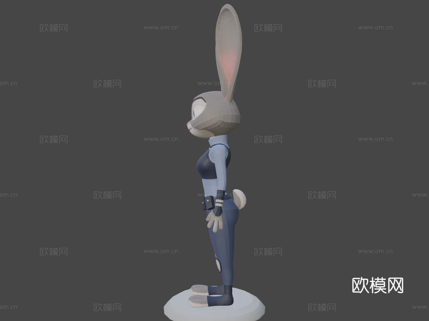 朱迪·霍普斯3d模型