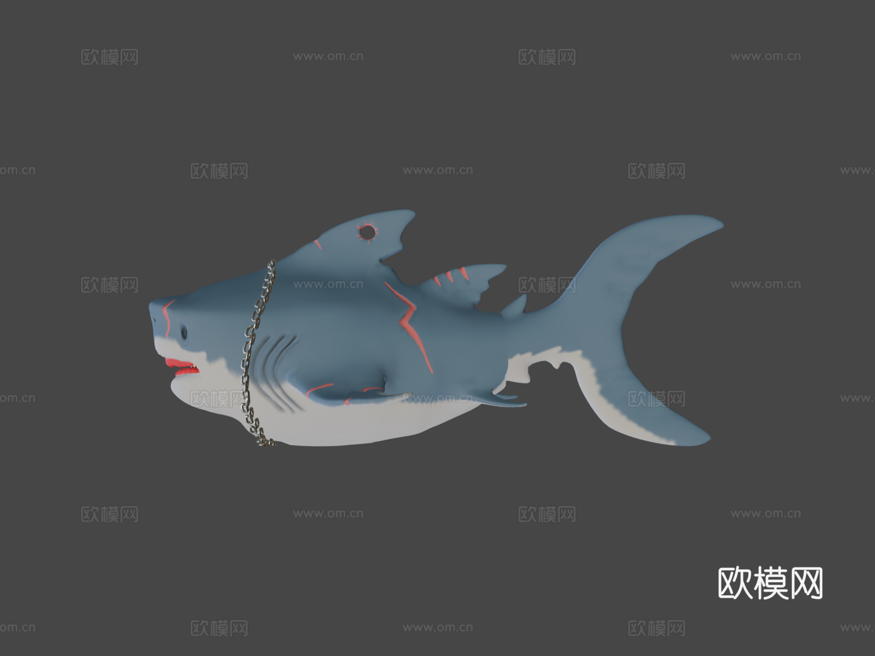 盗贼之海巨齿鲨#盗贼之海3d模型