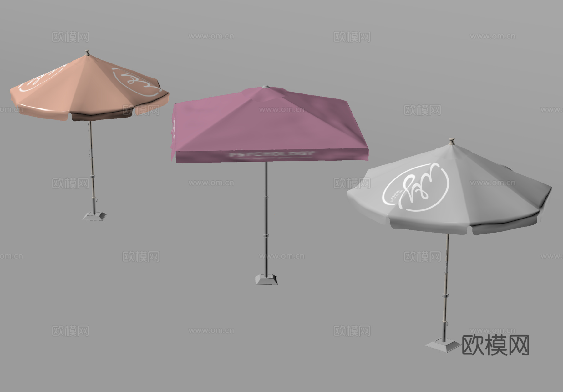 遮阳伞 遮雨伞su模型