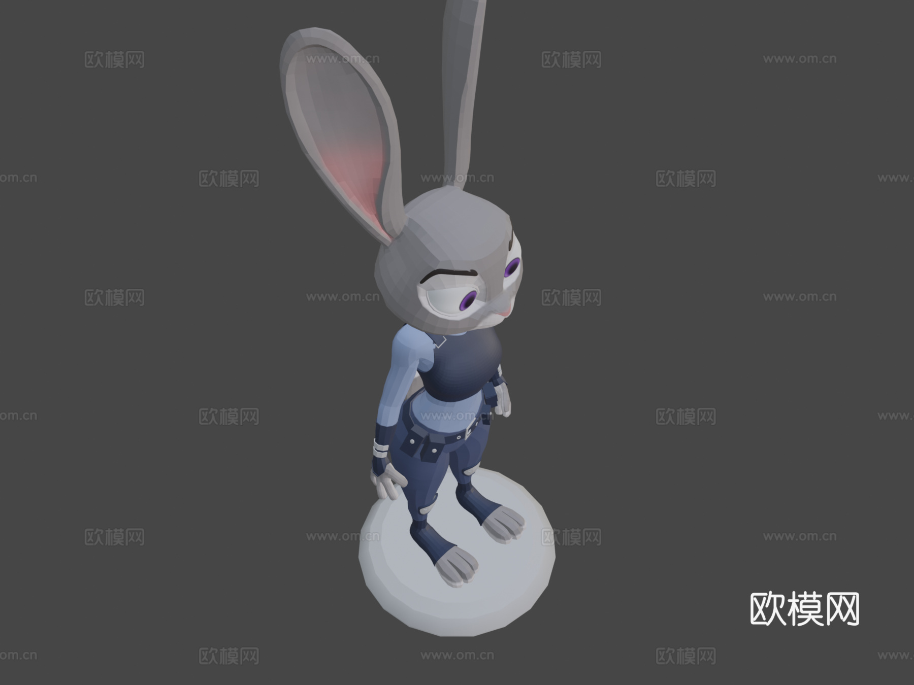 朱迪·霍普斯3d模型