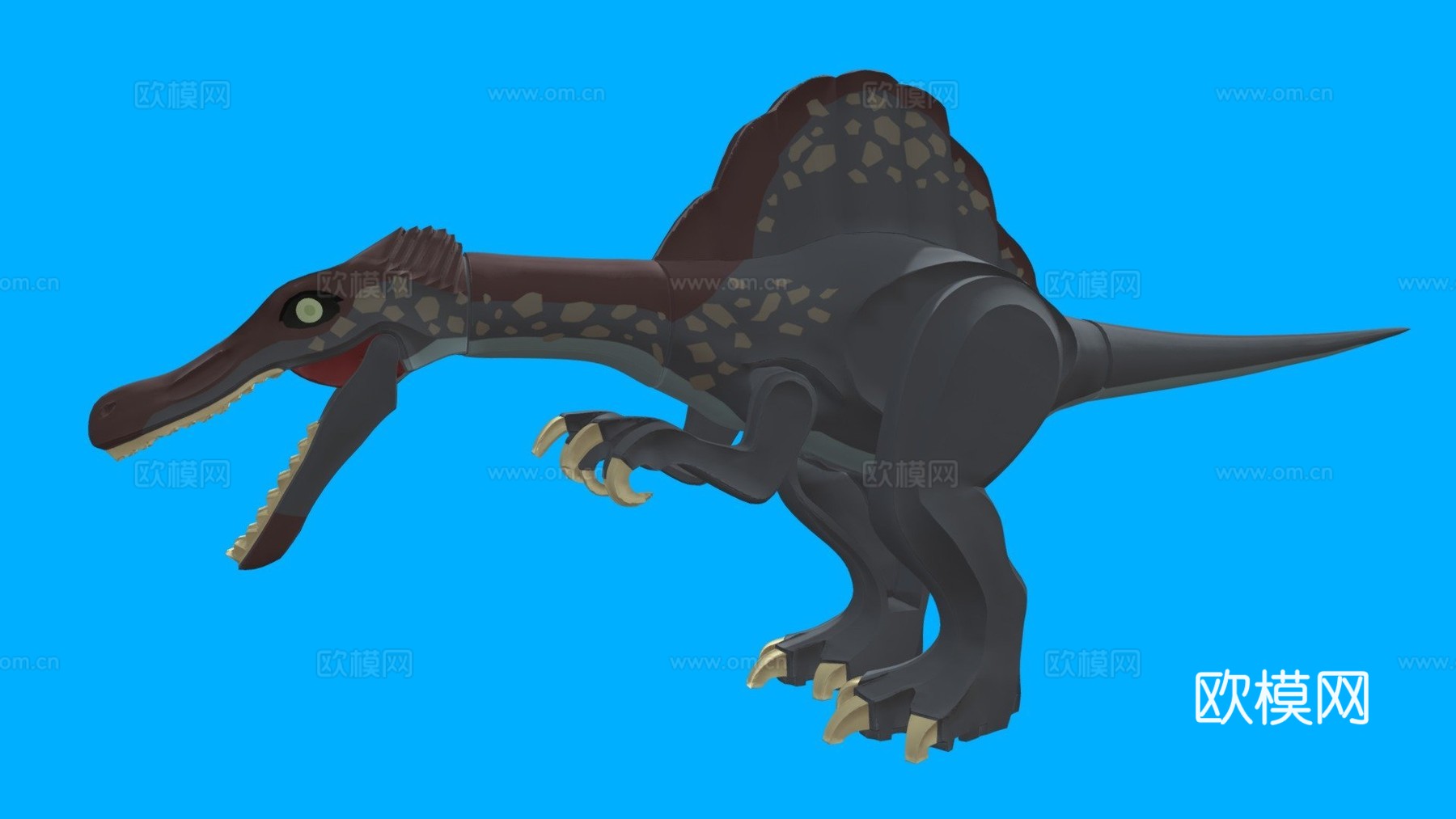 乐高棘龙3d模型