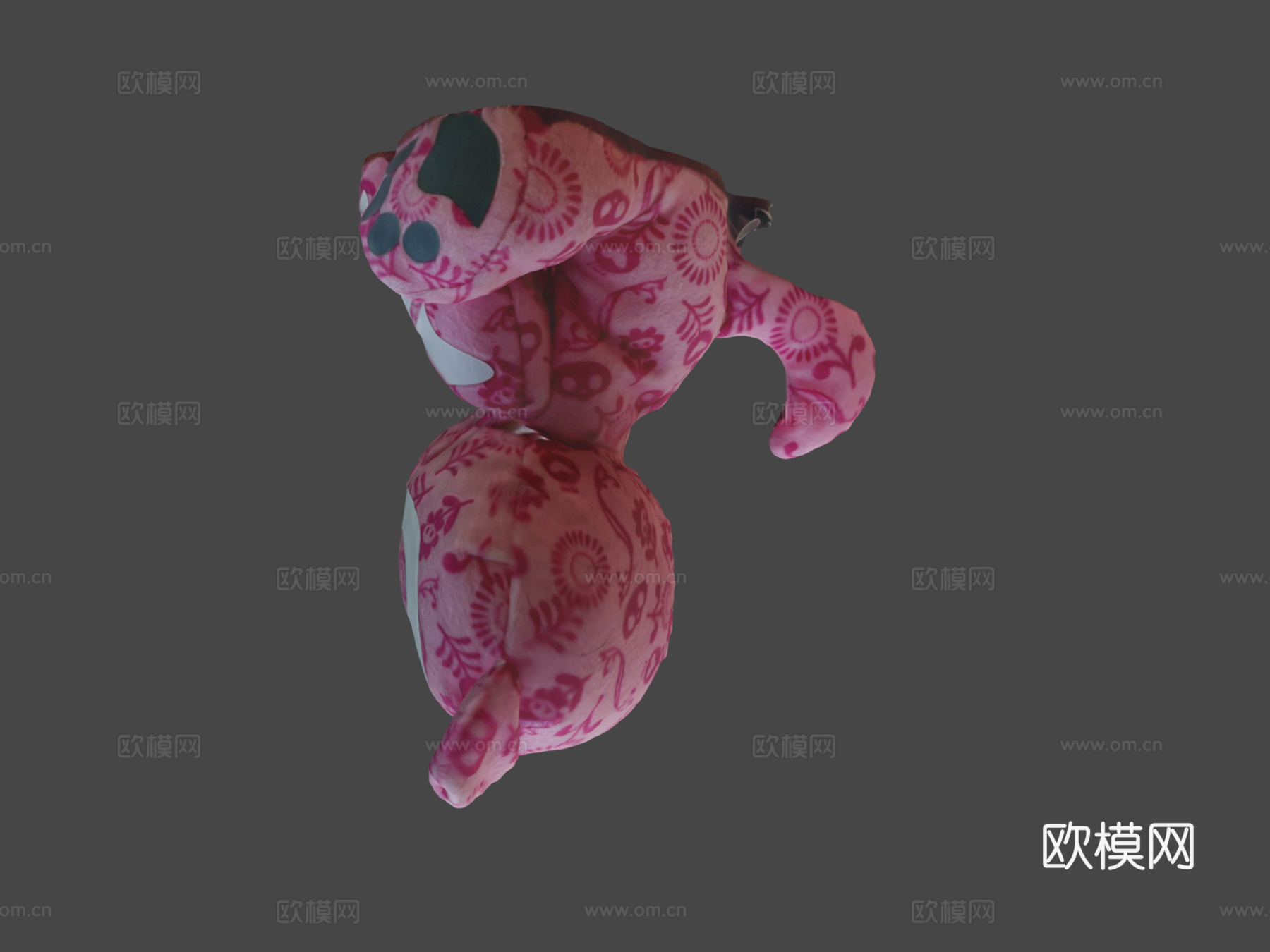骷髅小猫玩具3d模型