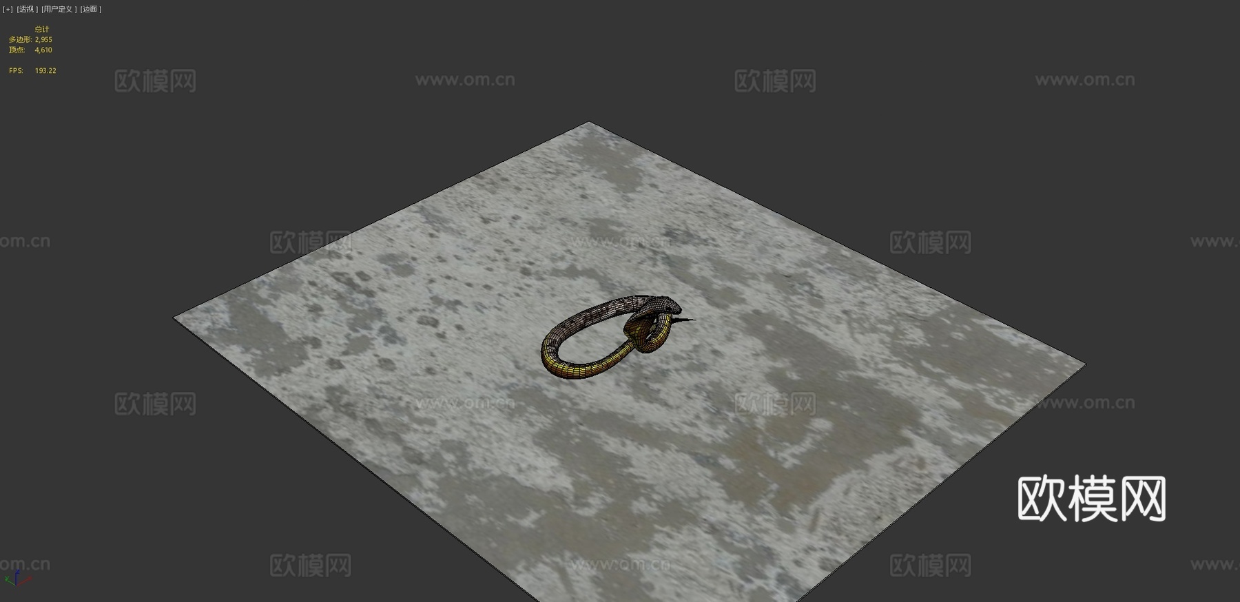 眼镜王蛇3d模型