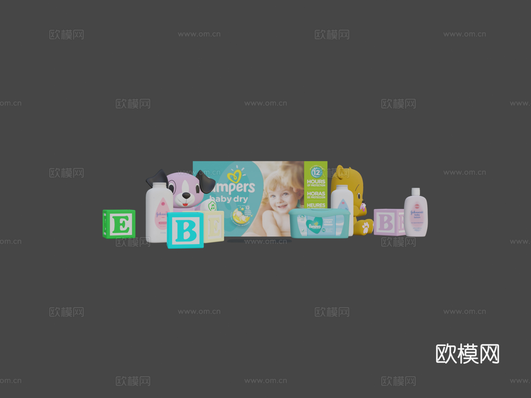 婴儿包3d模型