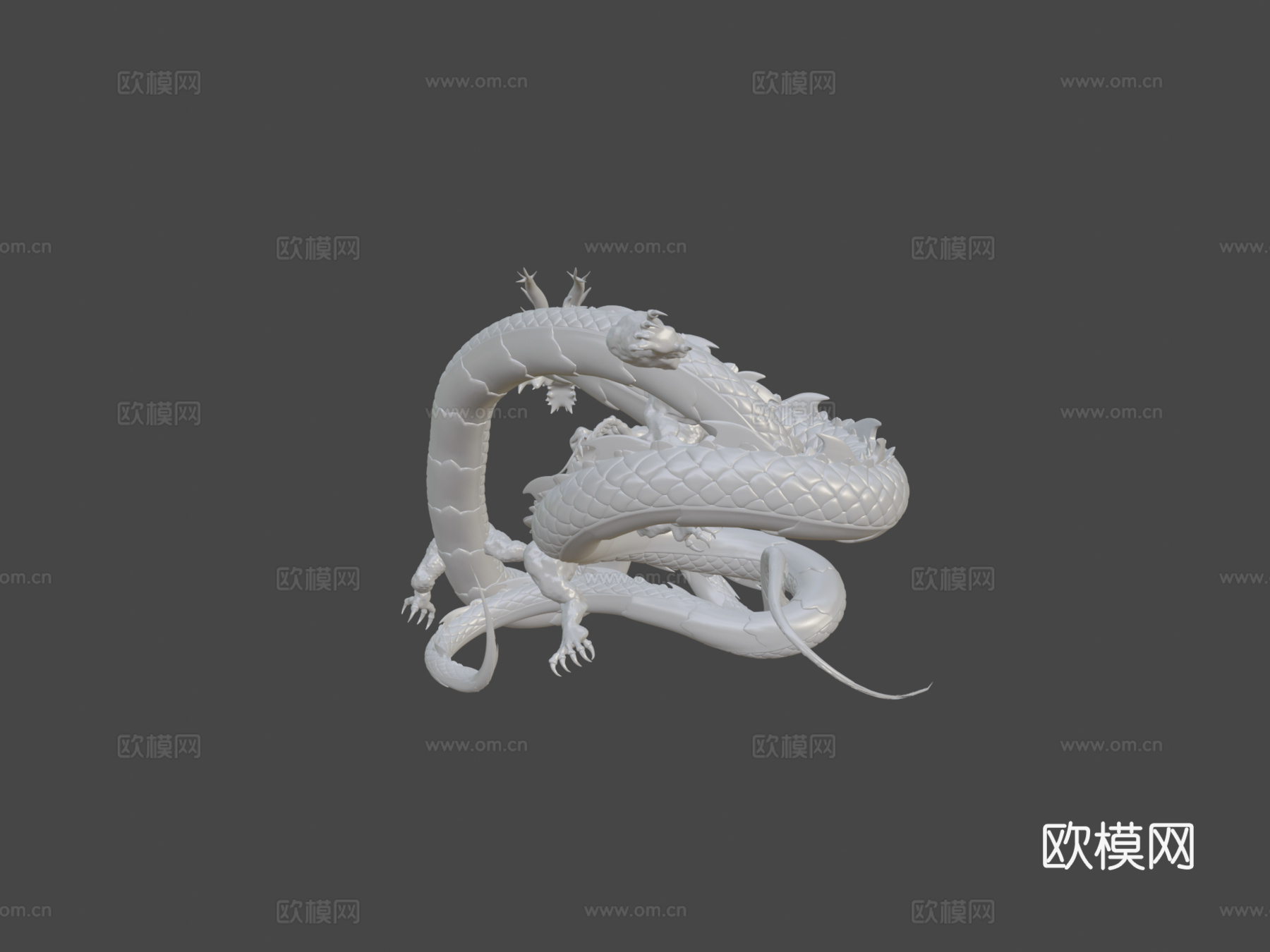 双龙3d模型