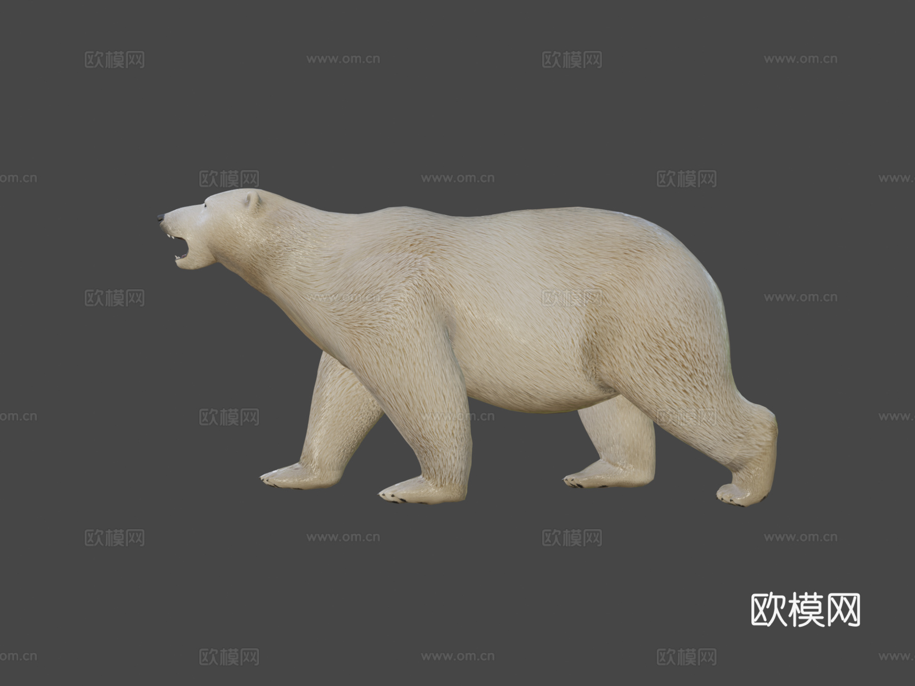 北极熊3d模型