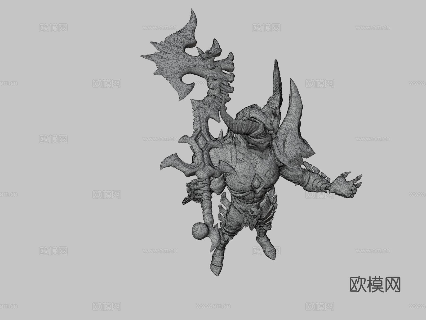 地狱骑士3d模型