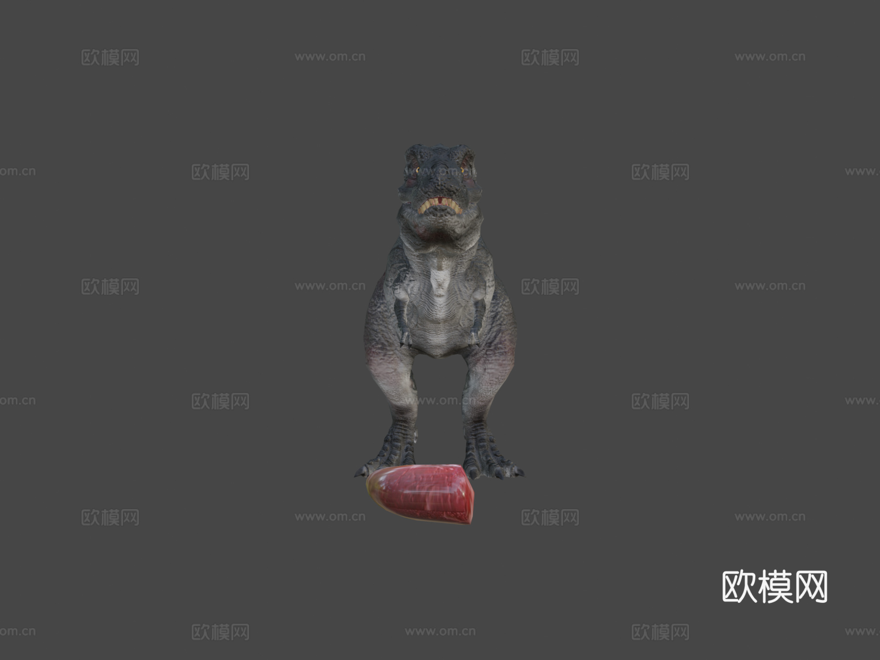 低多边形写实恐龙-霸王龙3d模型