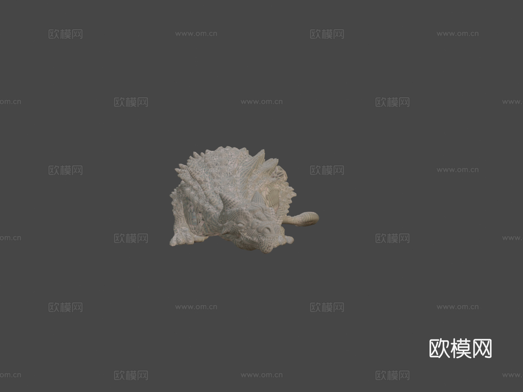 赛查尼亚恐龙3d模型