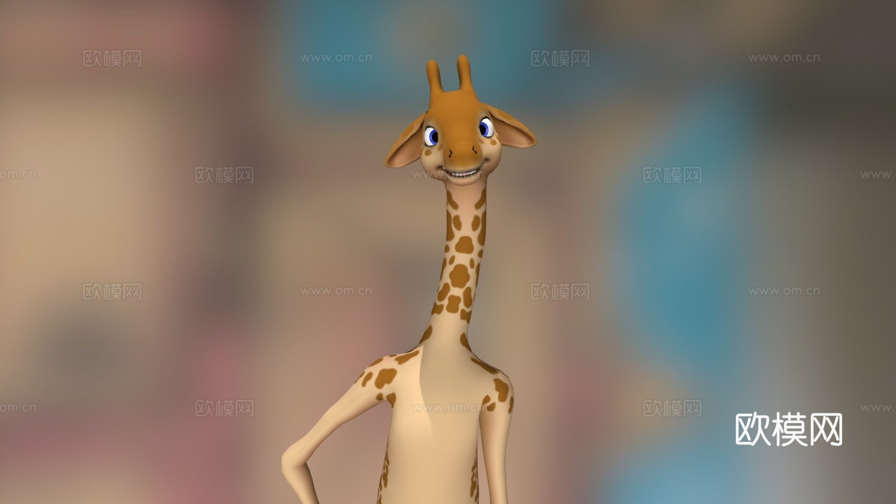长颈鹿内基3d模型