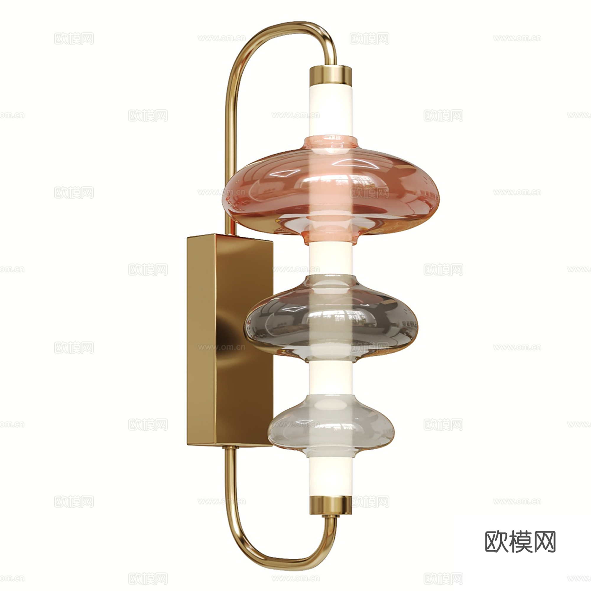 现代轻奢壁灯su模型