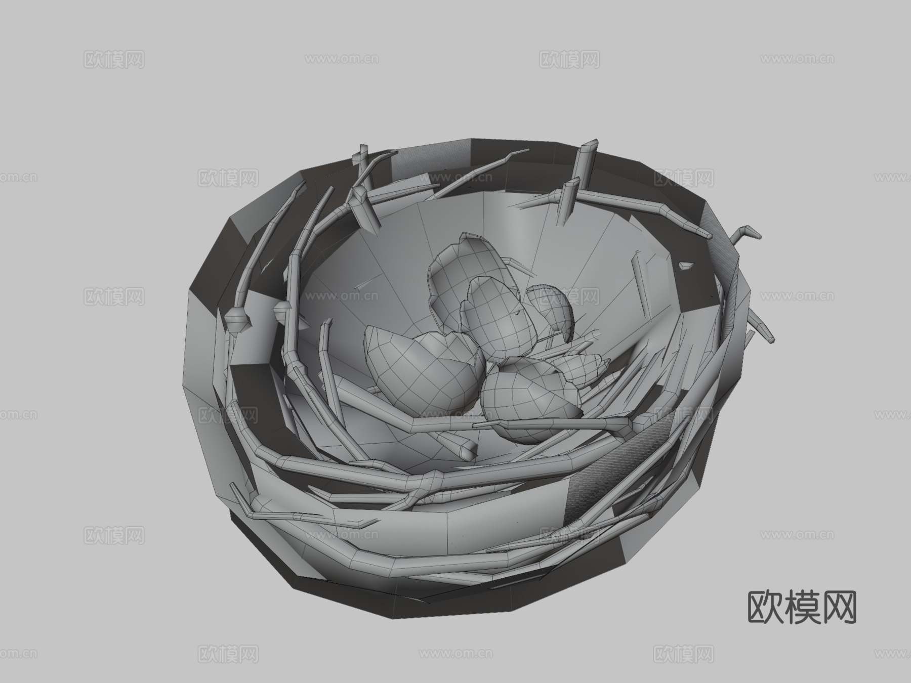 鸟巢-游戏模型3d模型