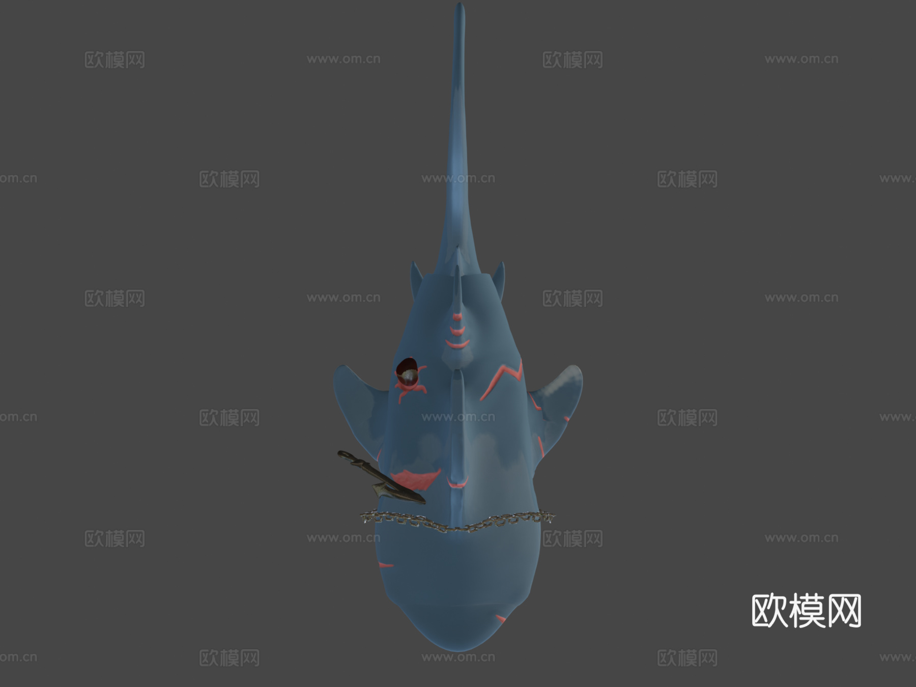 盗贼之海巨齿鲨#盗贼之海3d模型