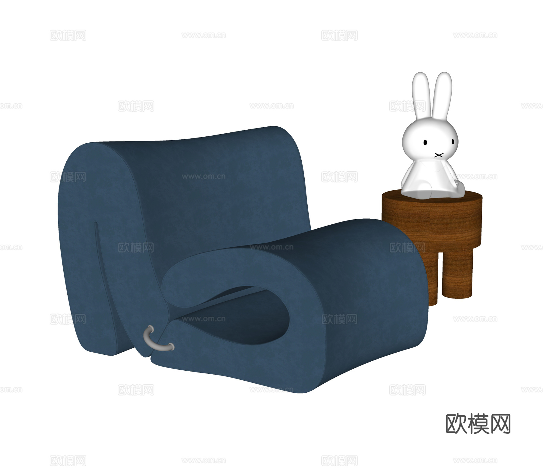 现代休闲椅 沙发凳su模型