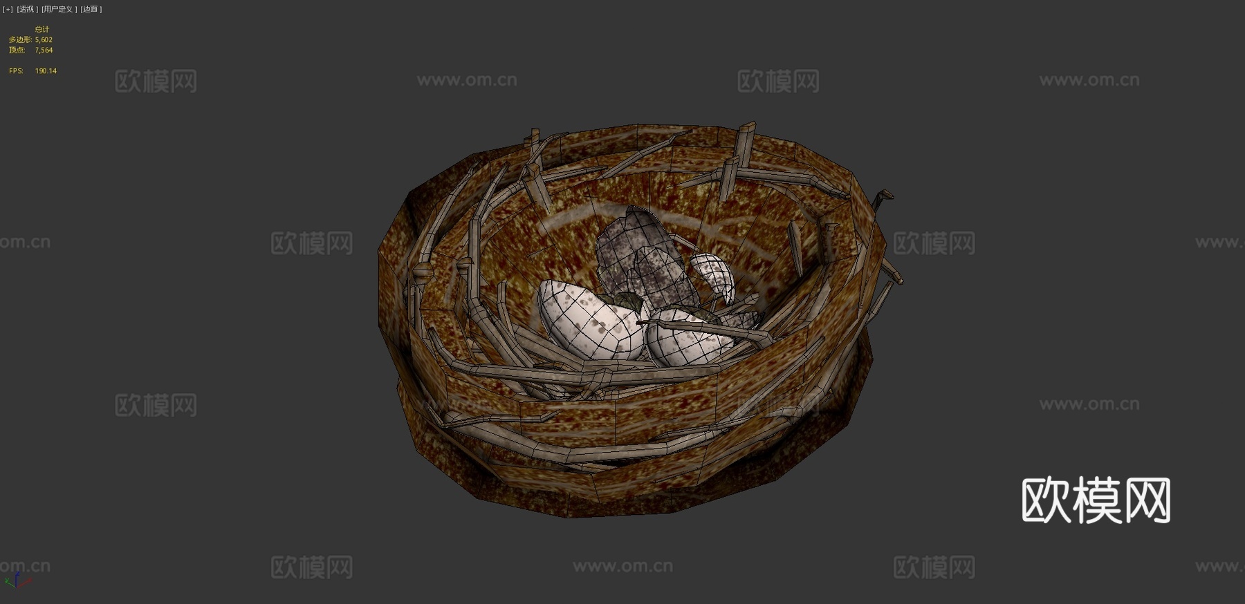 鸟巢-游戏模型3d模型