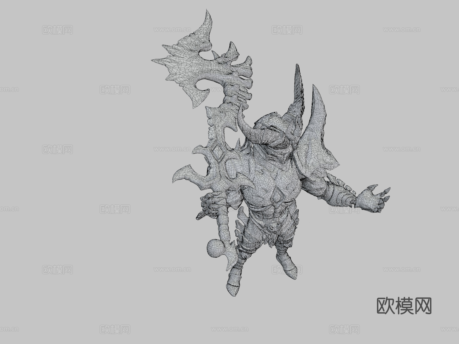 地狱骑士3d模型