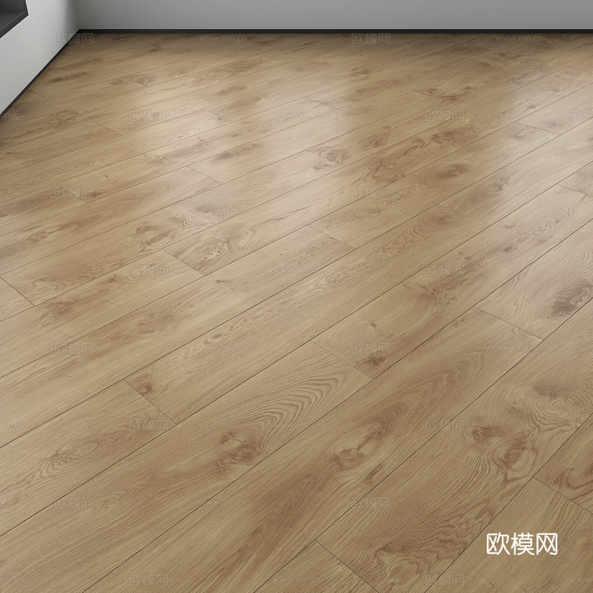 现代意式北欧木地板材质3d模型