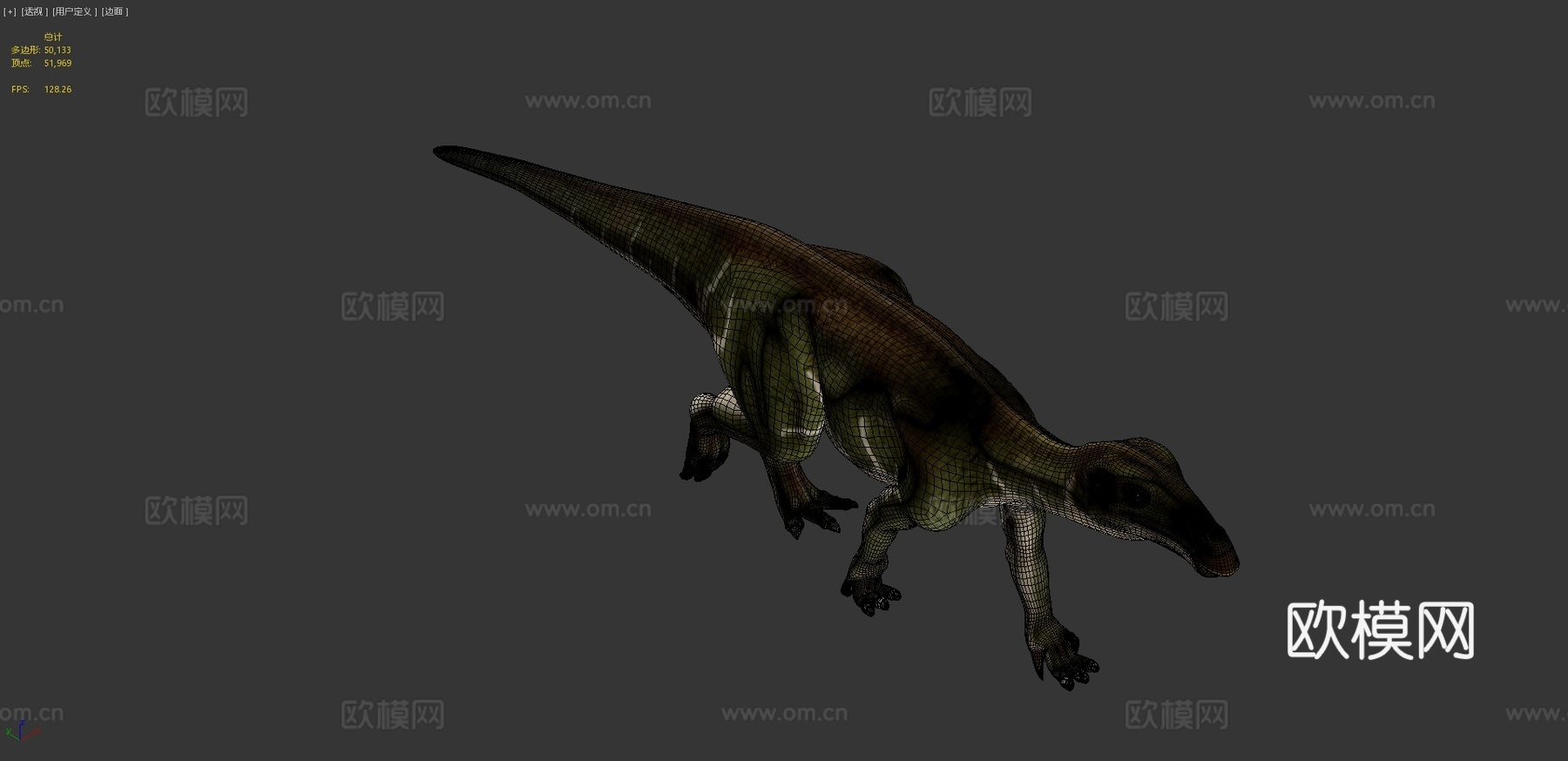 贝尔尼萨特禽龙3d模型
