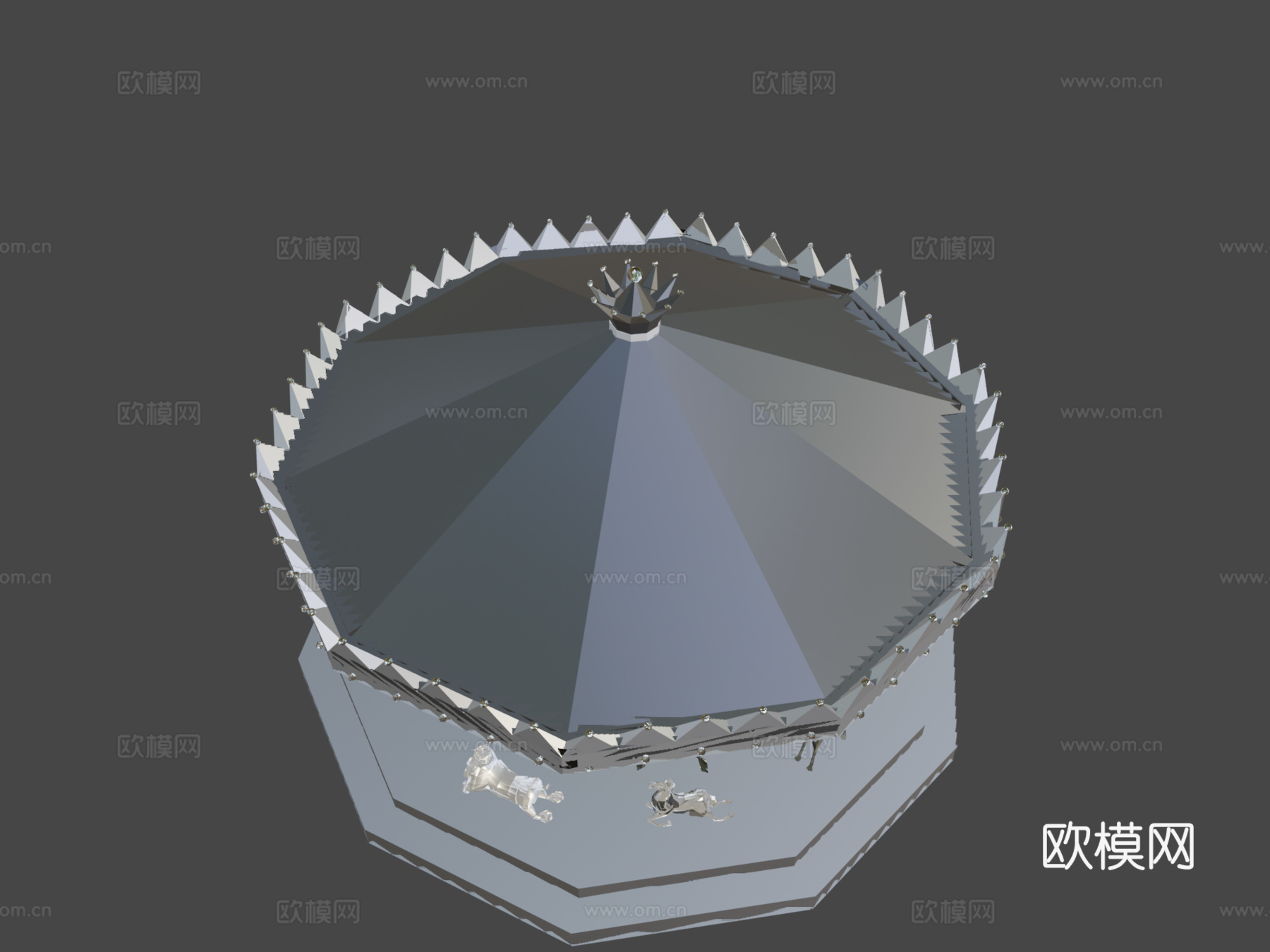 旋转木马3d模型