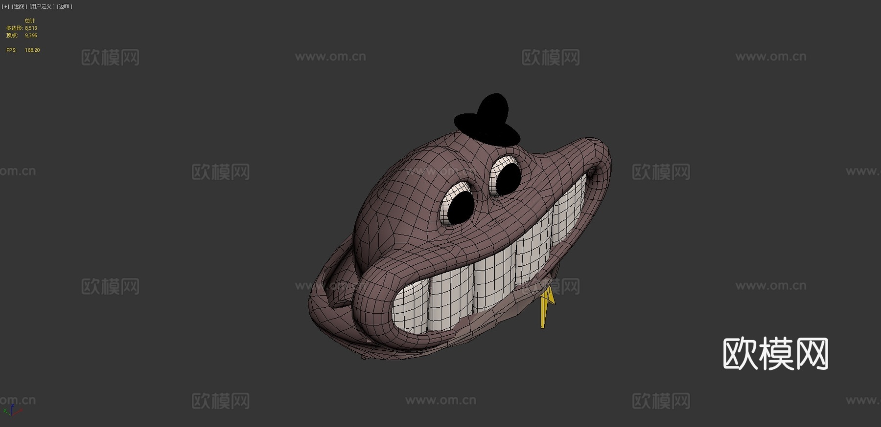 警长蟾蜍3d模型