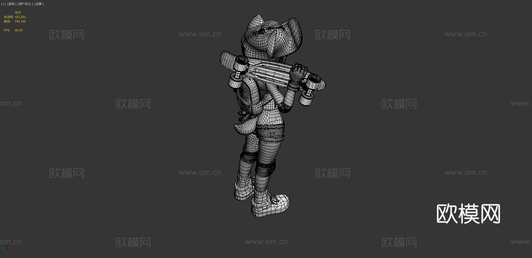 凯拉狐狸3d模型
