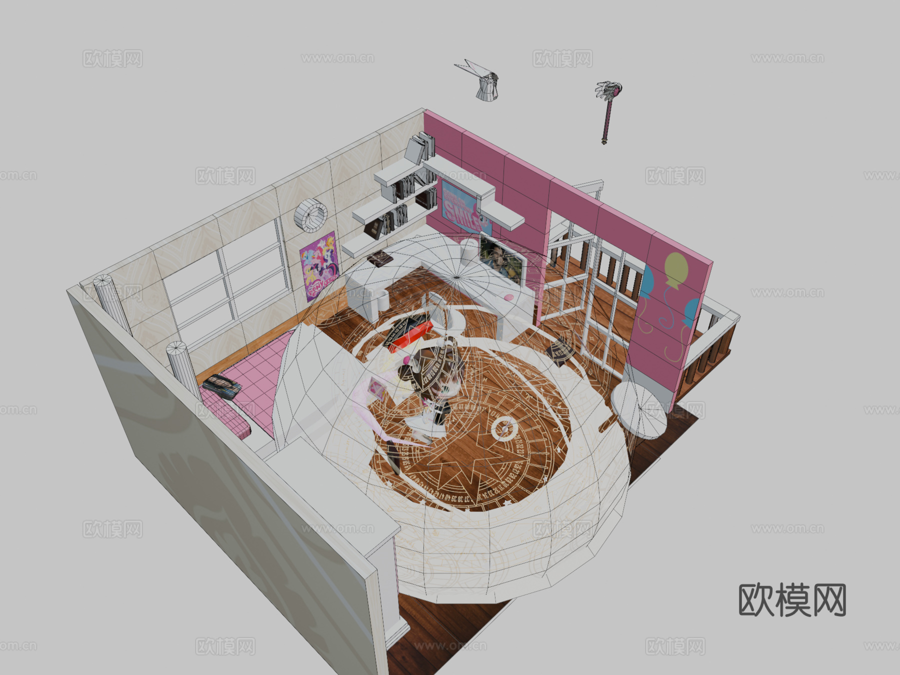 樱花卡牌捕获者3d模型