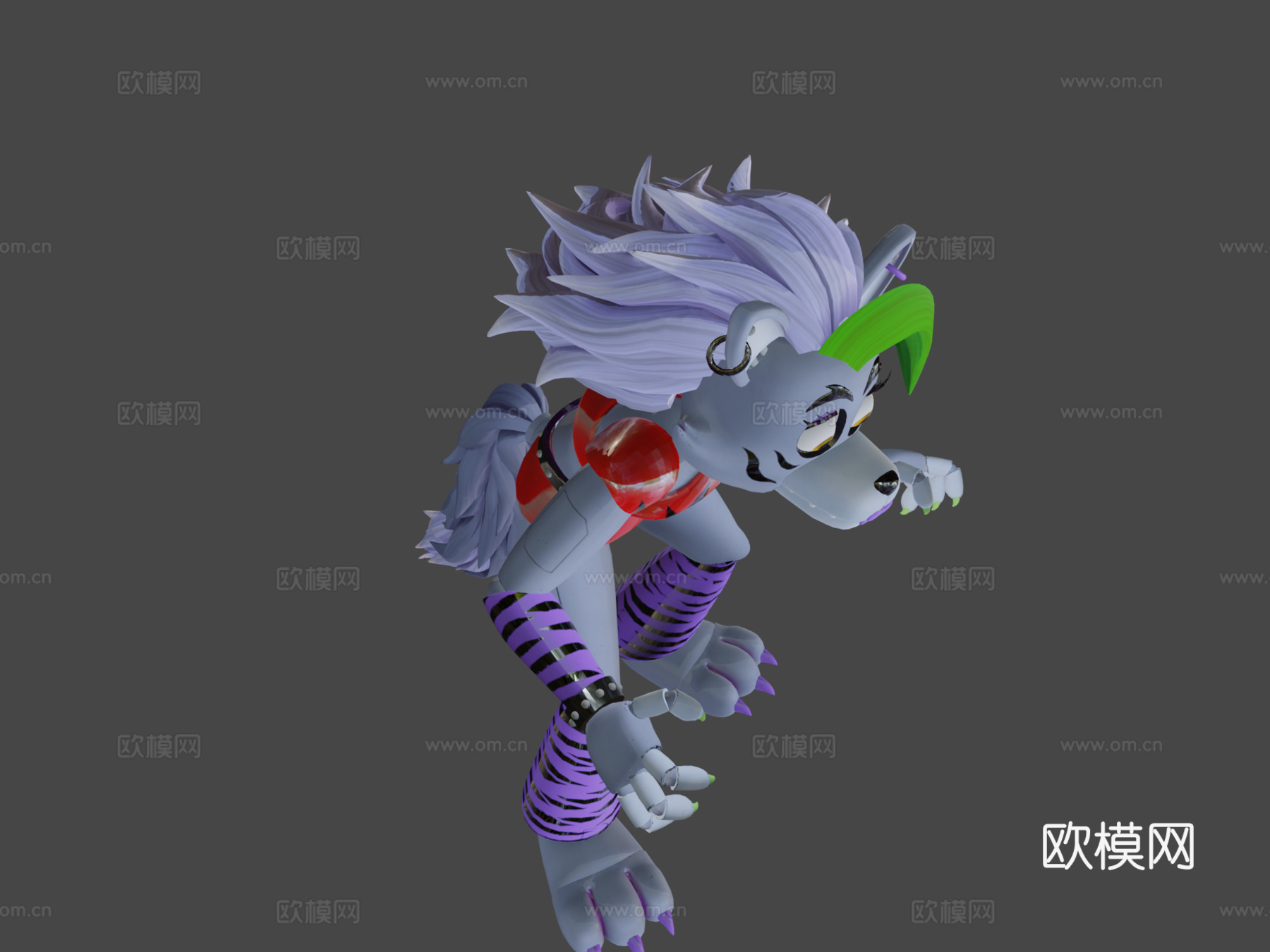 FNaF安全漏洞中的性感狼3d模型