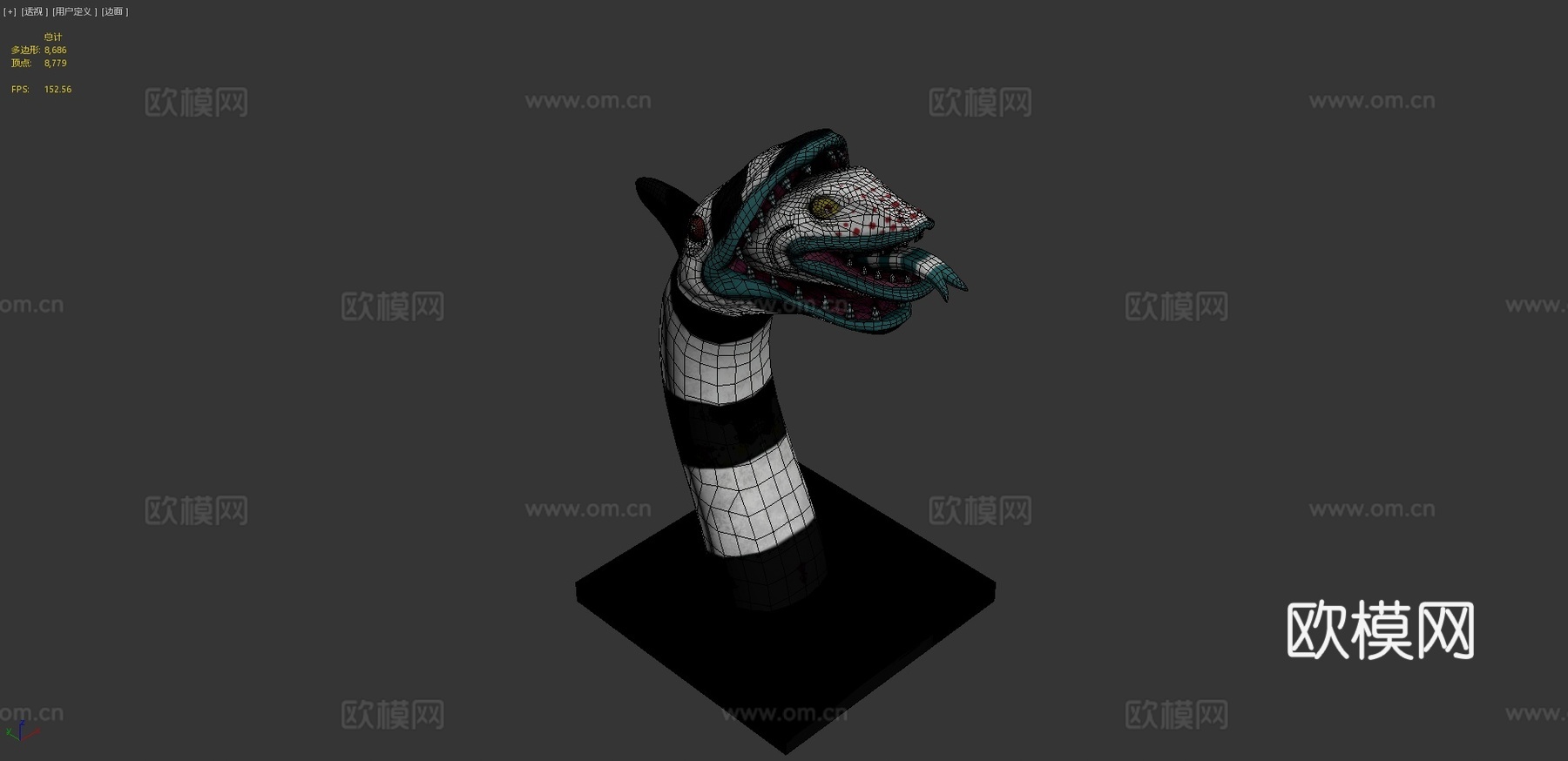 甲壳虫果汁沙虫3d模型