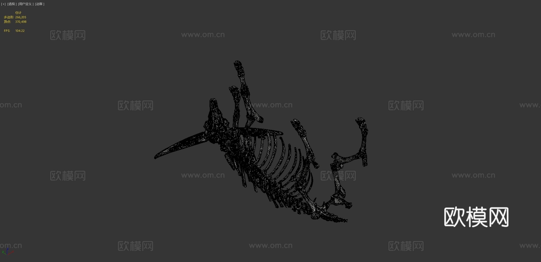 VR专用美洲野牛由BOR提供3d模型