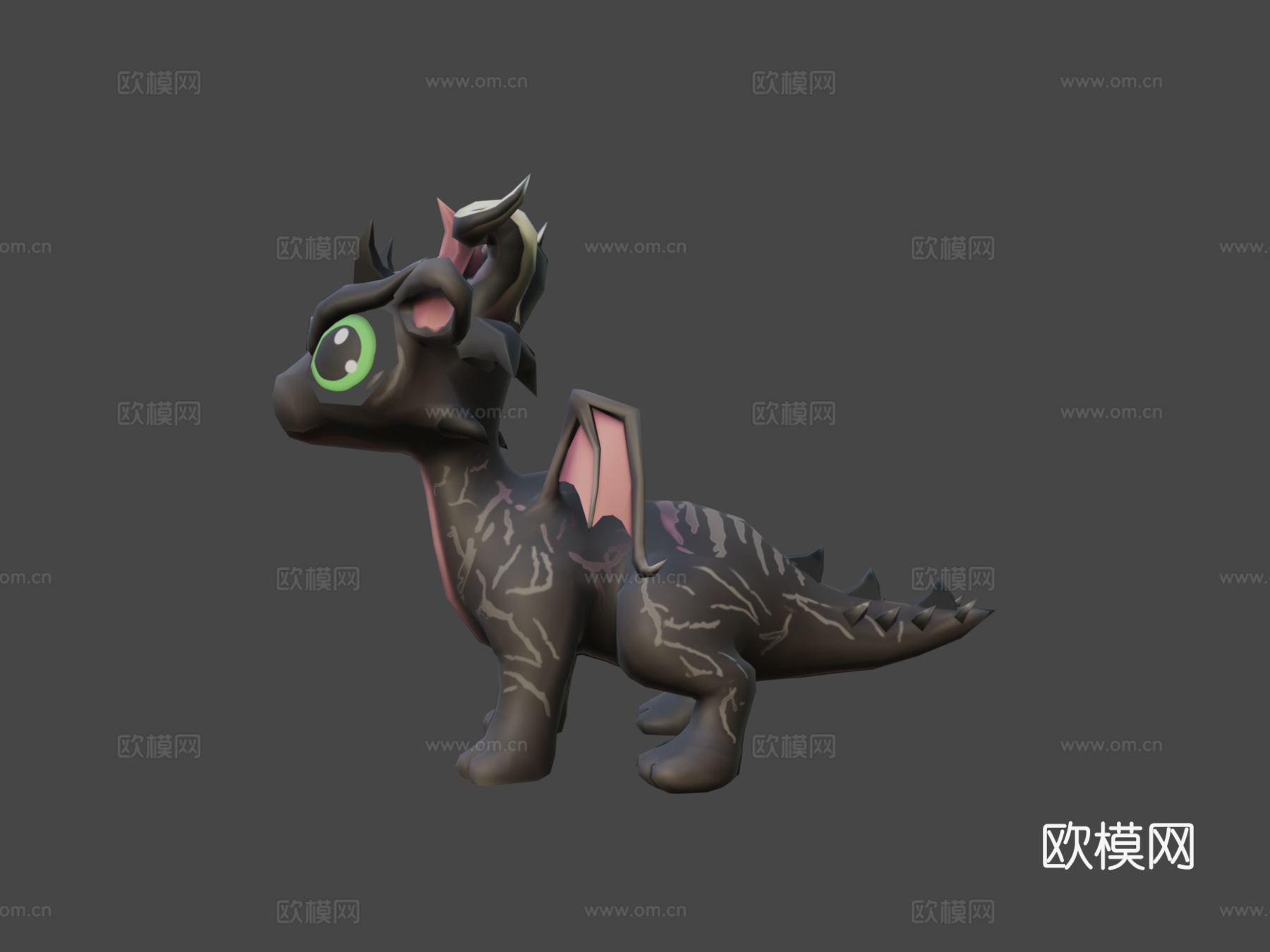 小龙-老鼠3d模型