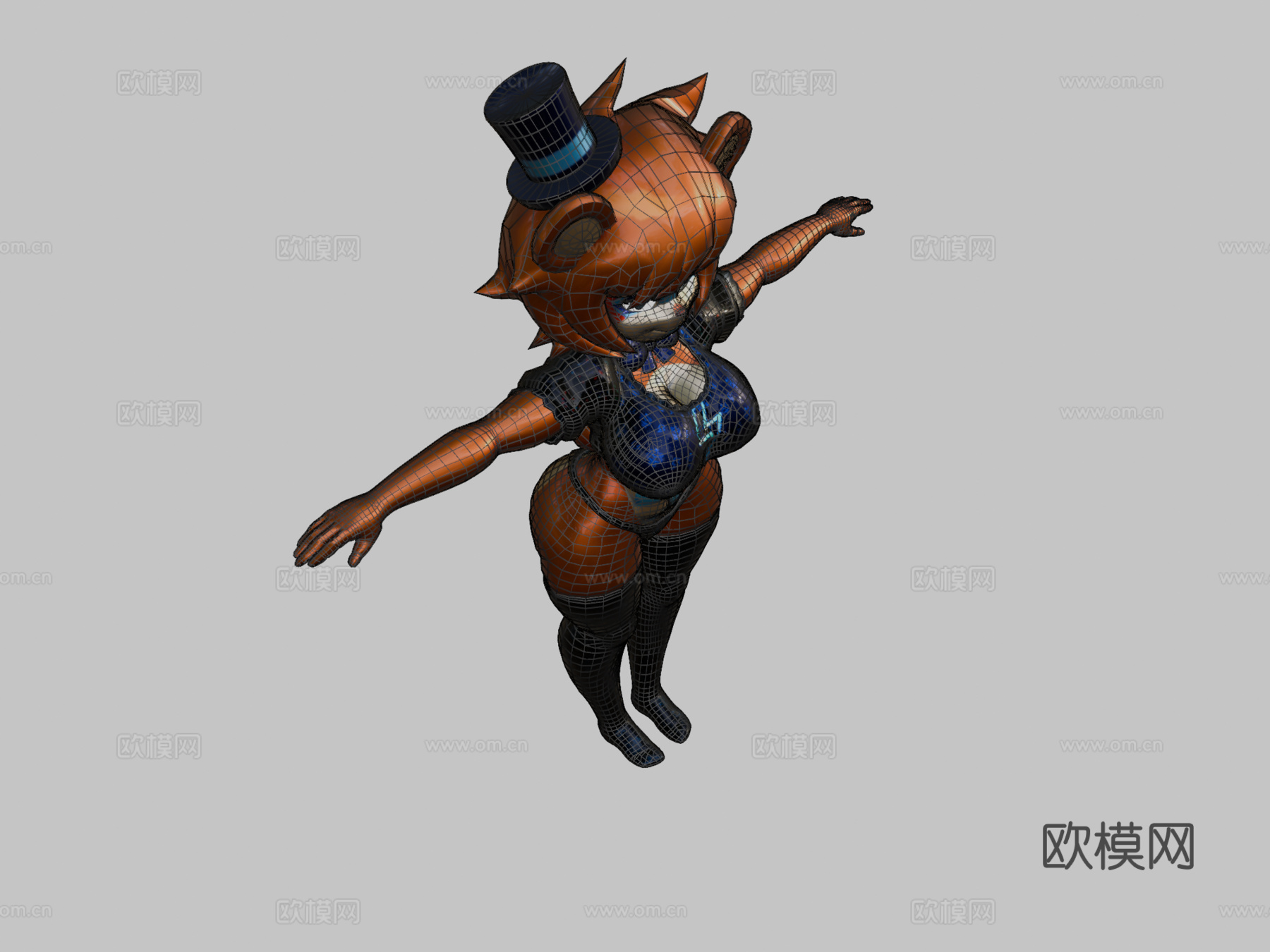 魅影摇滚弗蕾迪娜3d模型