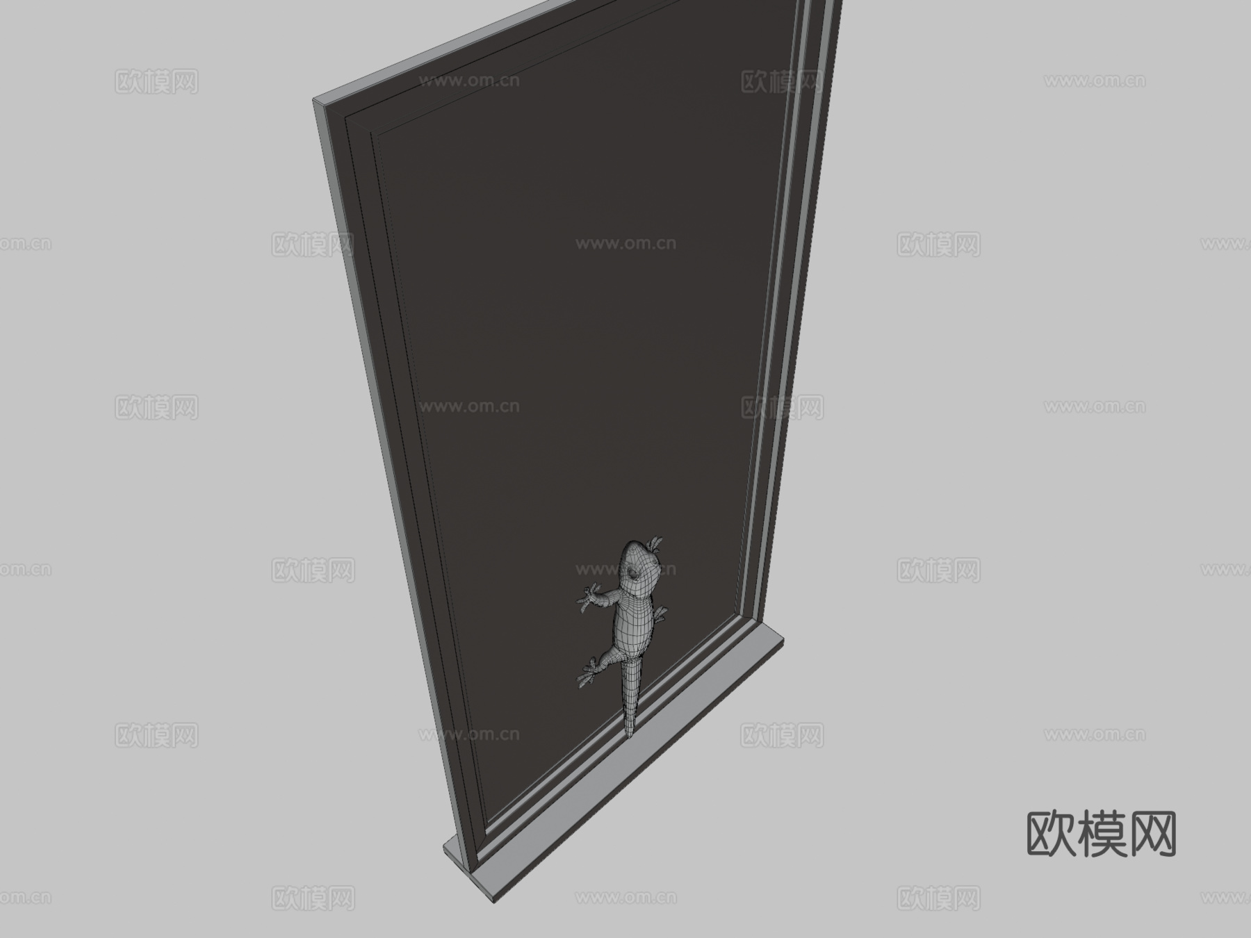 模型48-蛤蚧攀爬动画3d模型