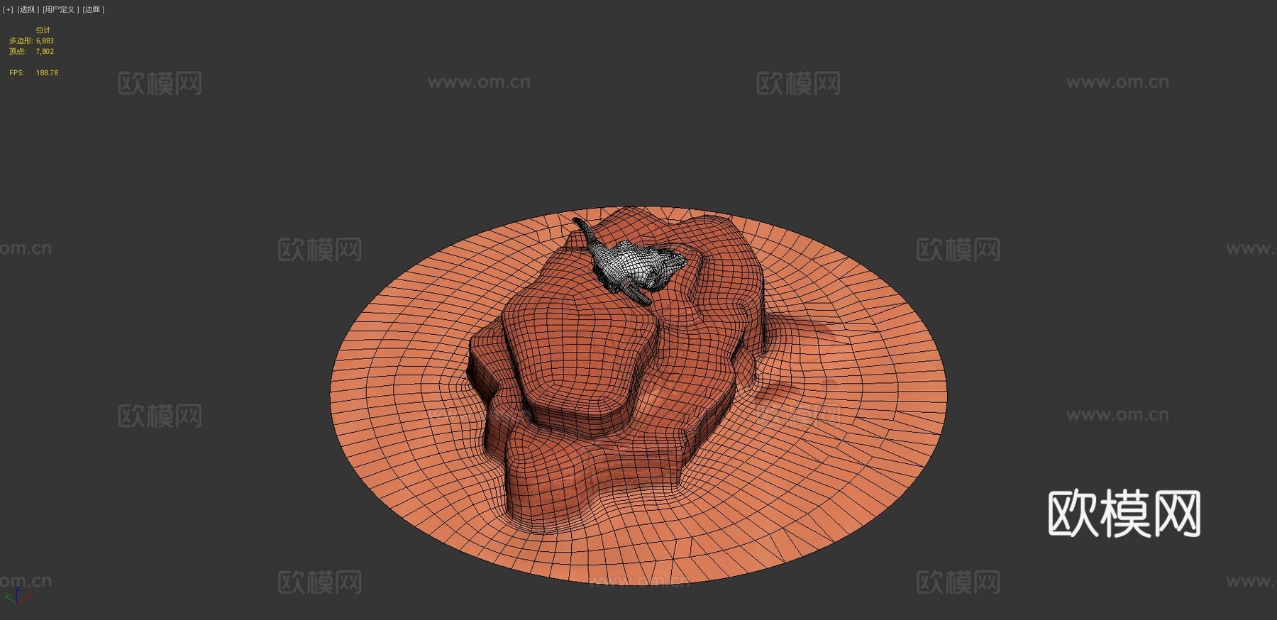 水牛头骨立体模型3d模型