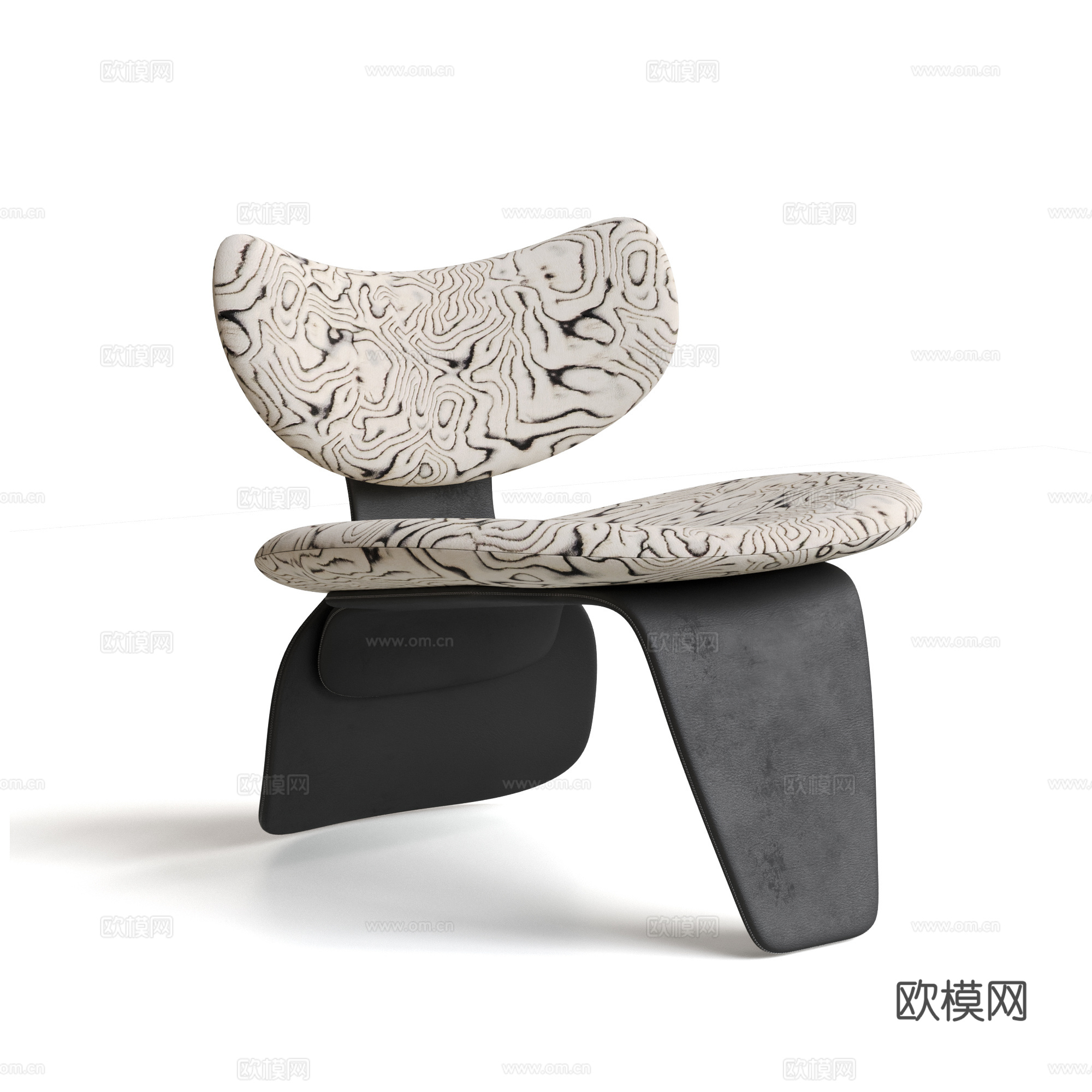 poltrona frau 现代 意式 中古风 休闲椅 单椅su模型