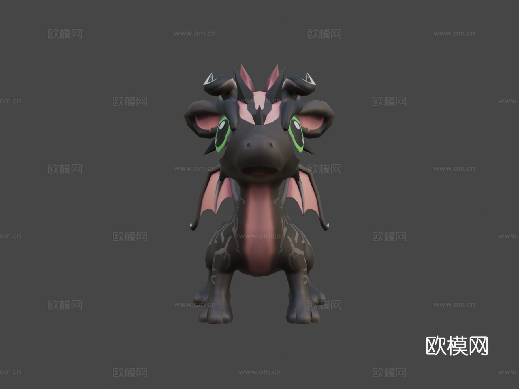 小龙-老鼠3d模型