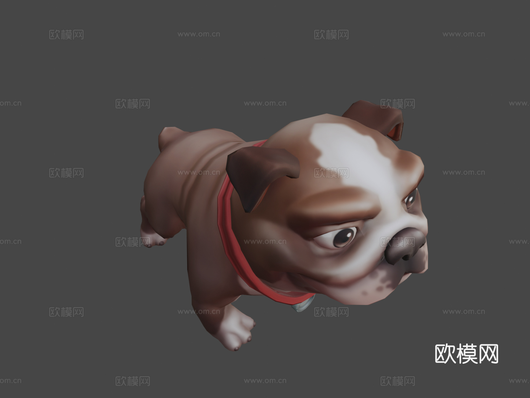 斗牛犬3d模型
