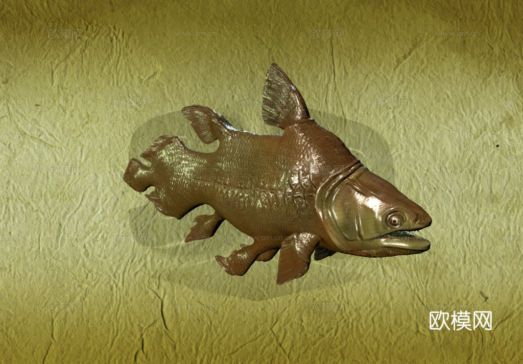 莫索尼鱼3d模型