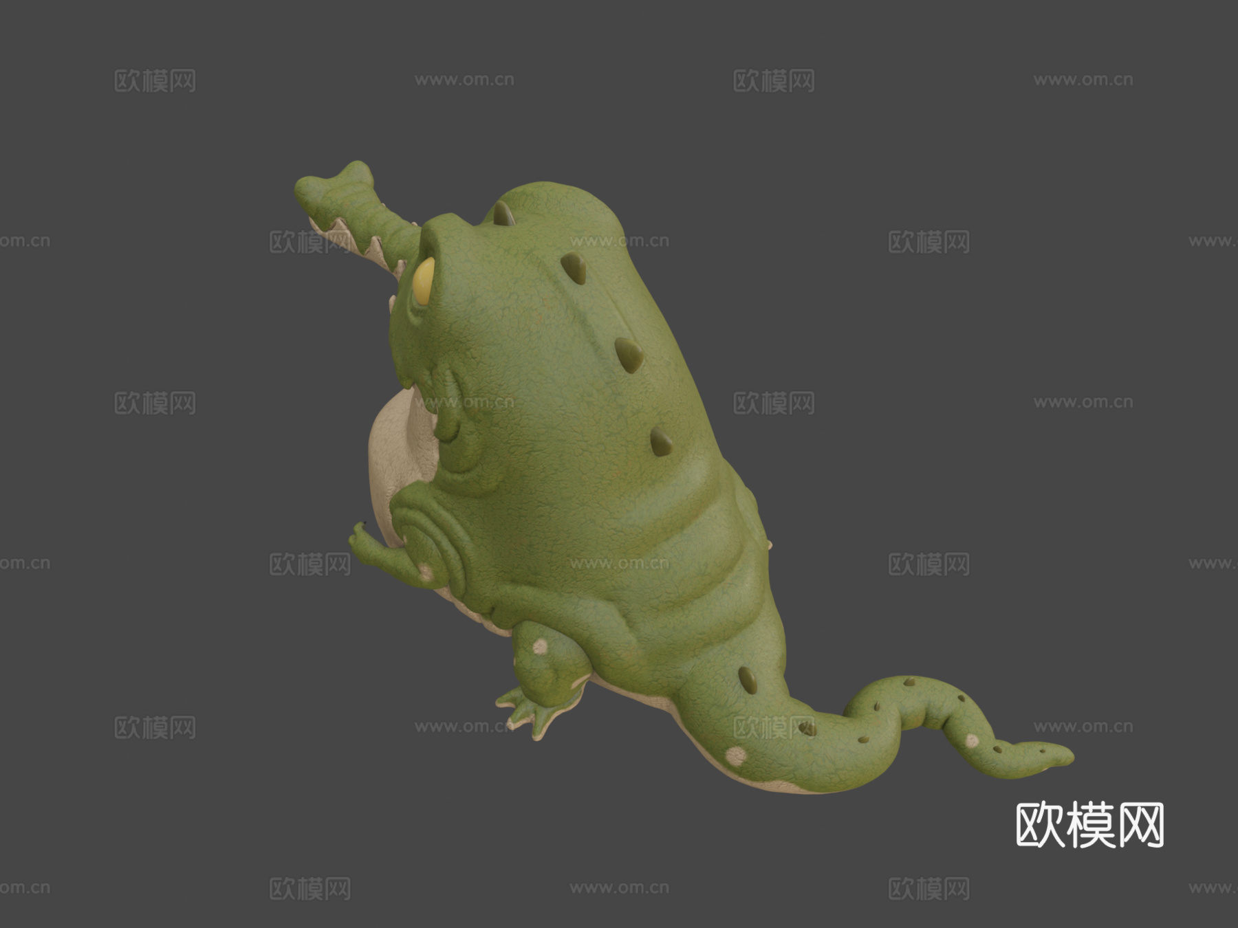 卡通鳄鱼3d模型
