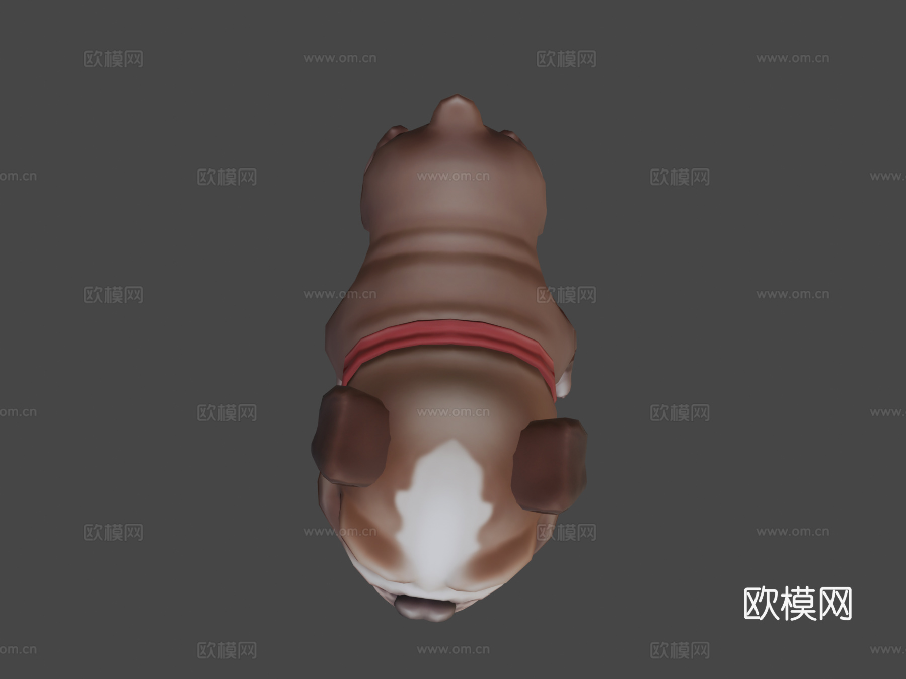 斗牛犬3d模型