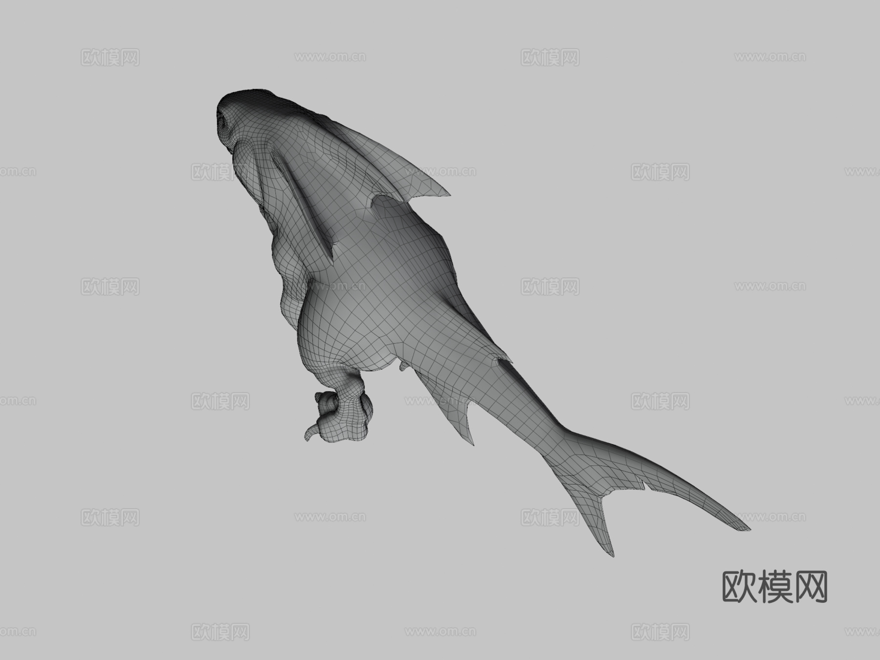巨齿鲨雷克斯(制作中#3)动画3d模型