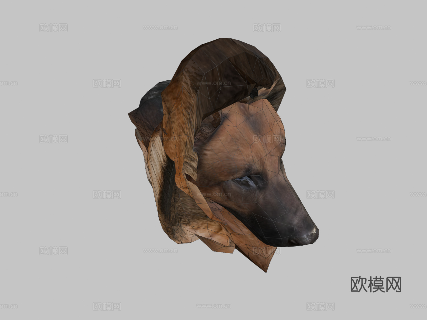 动物界-德国牧羊犬3d模型