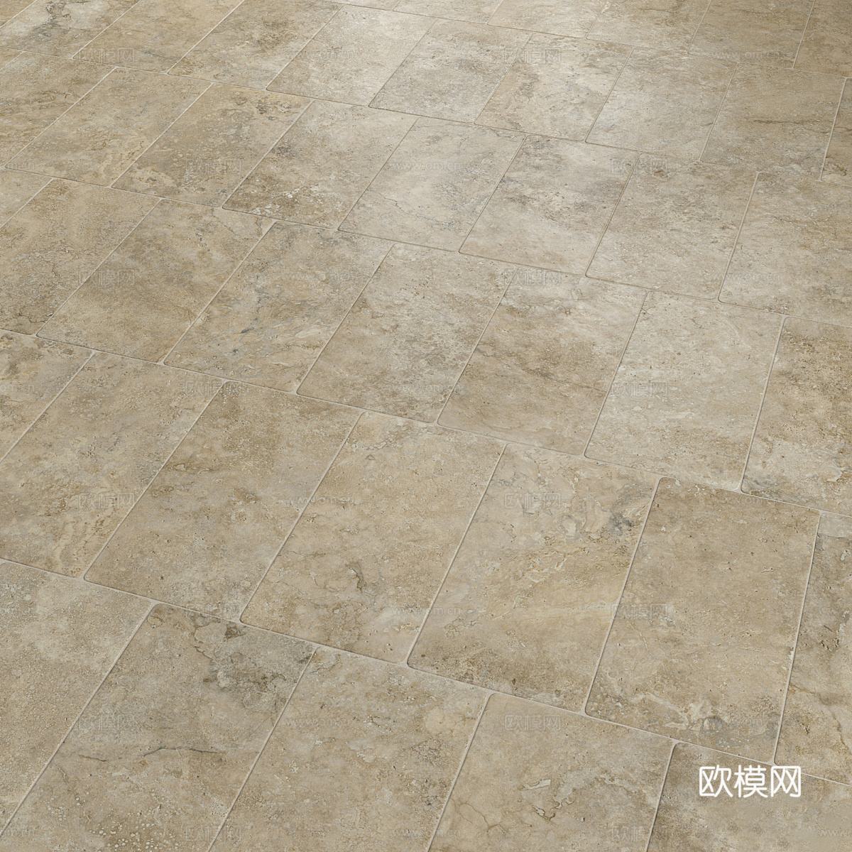 新中式仿古砖 瓷砖 花砖3d模型