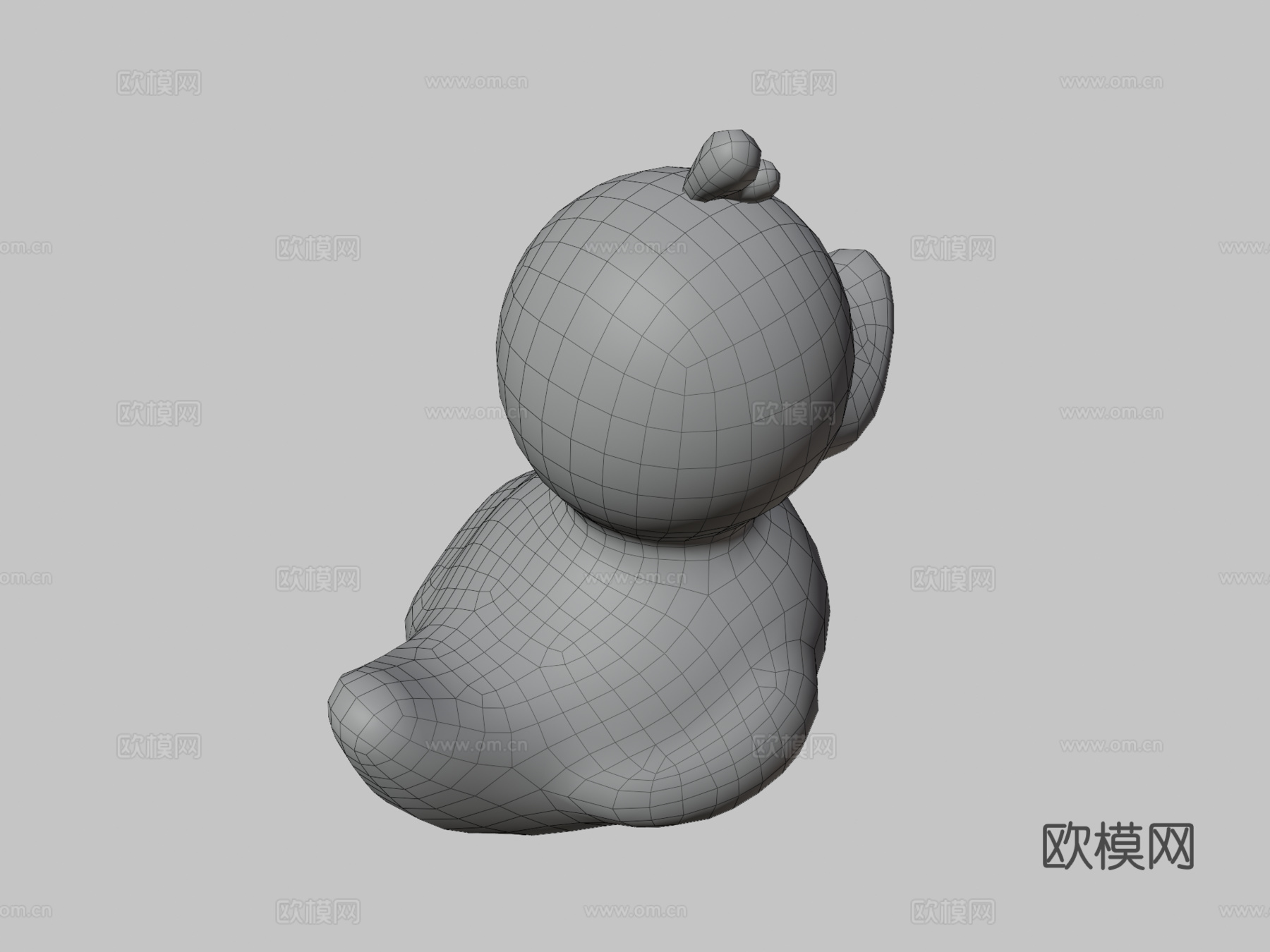 卡通橡皮鸭3d模型