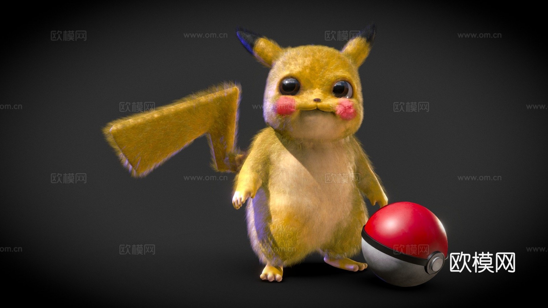 皮卡丘3d模型