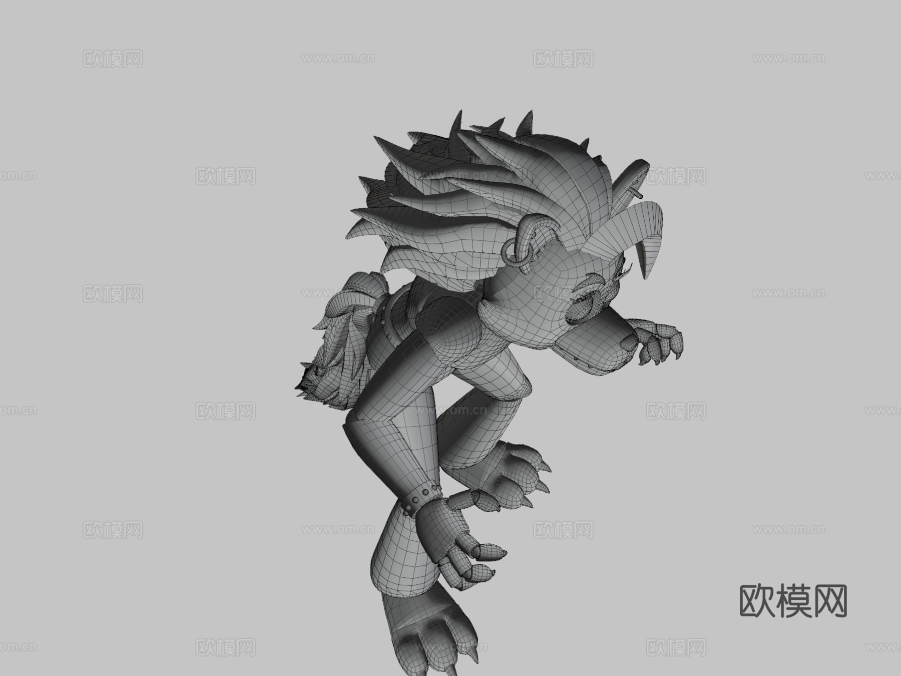FNaF安全漏洞中的性感狼3d模型