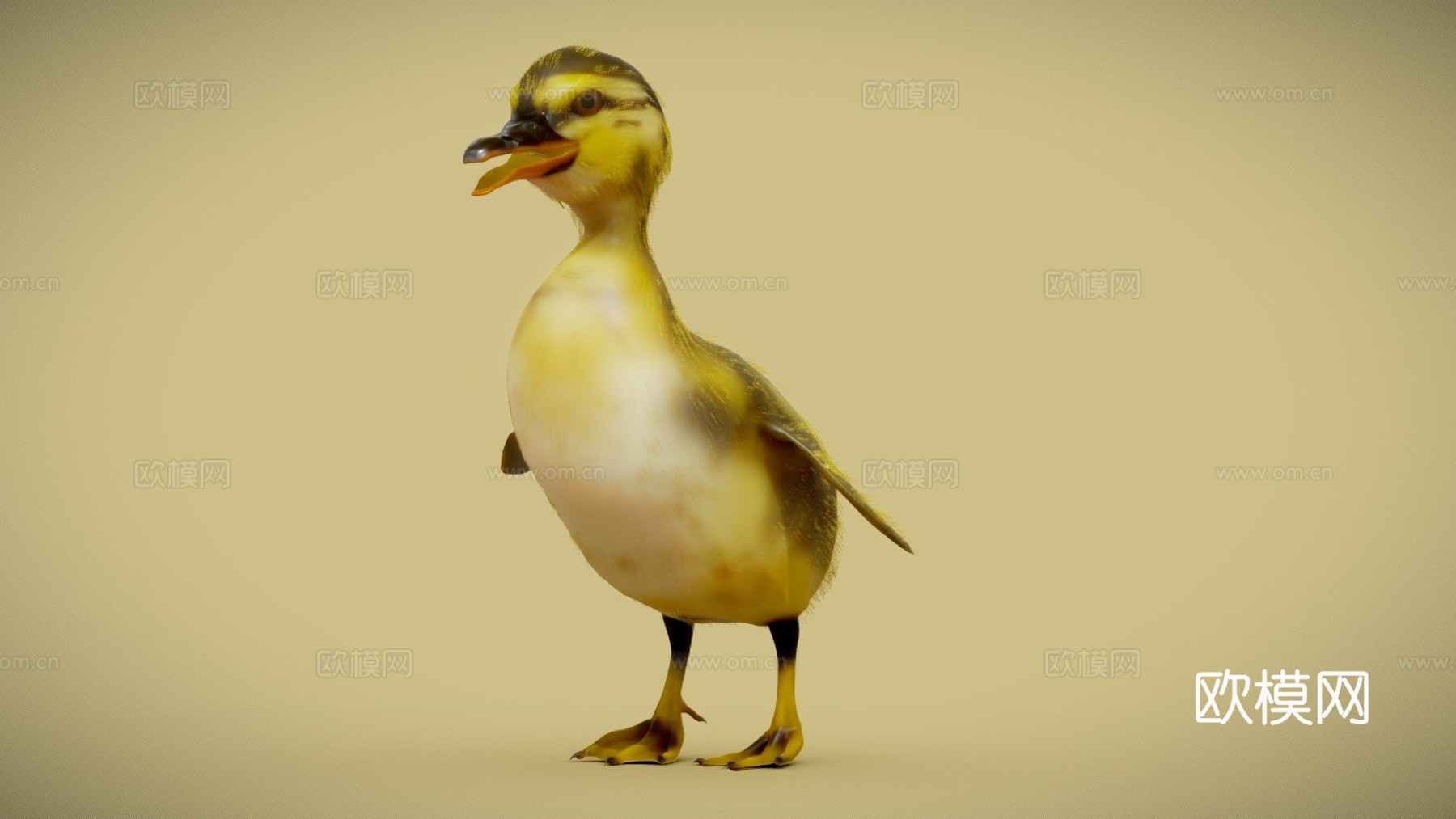 小鸭鸭3d模型