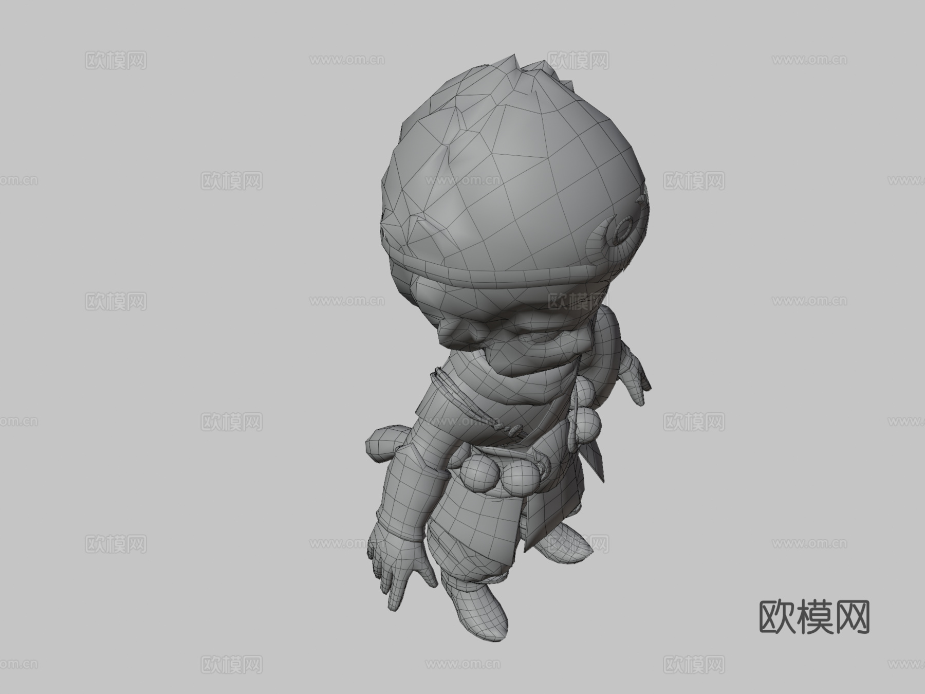 猴子_01_33d模型