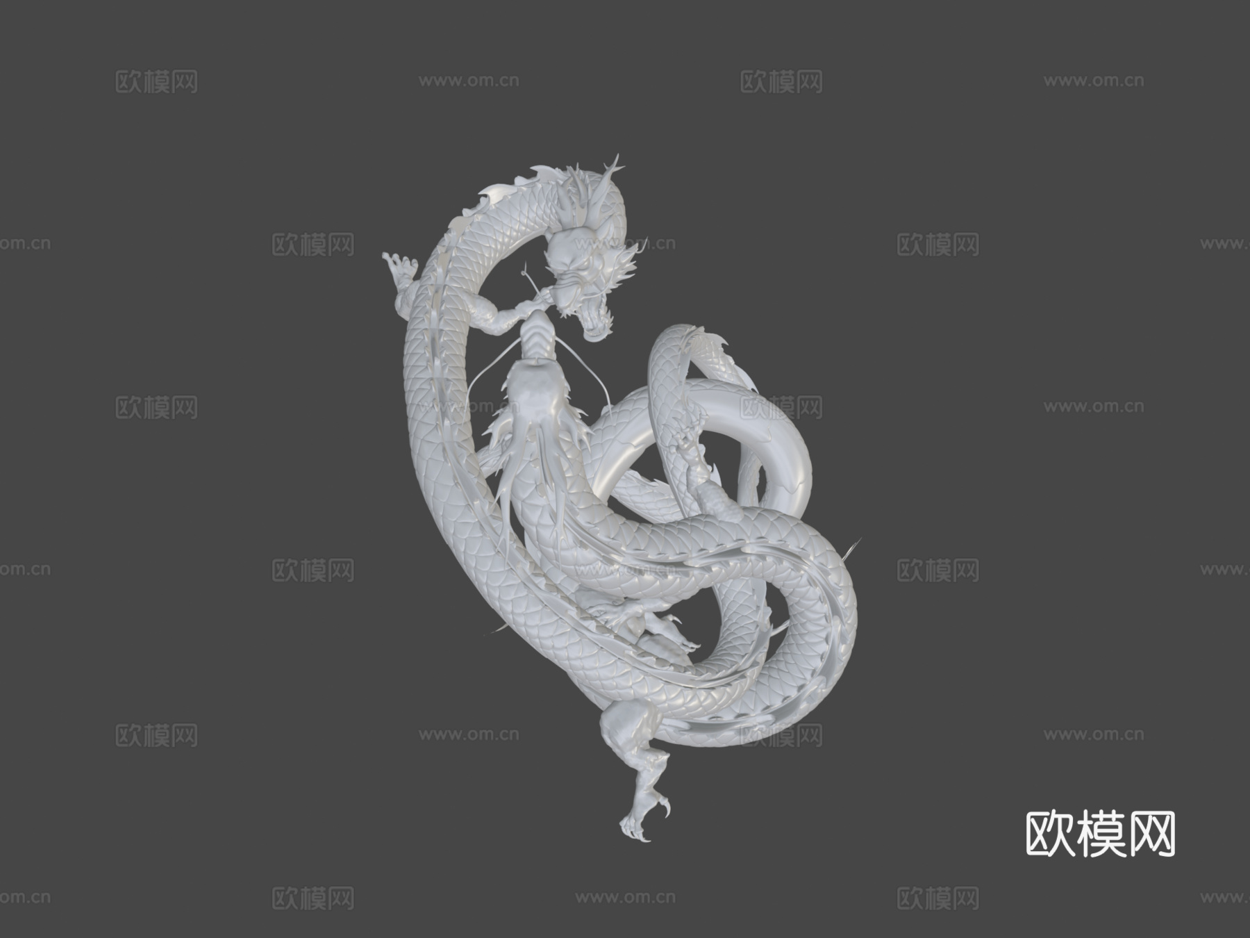 双龙3d模型